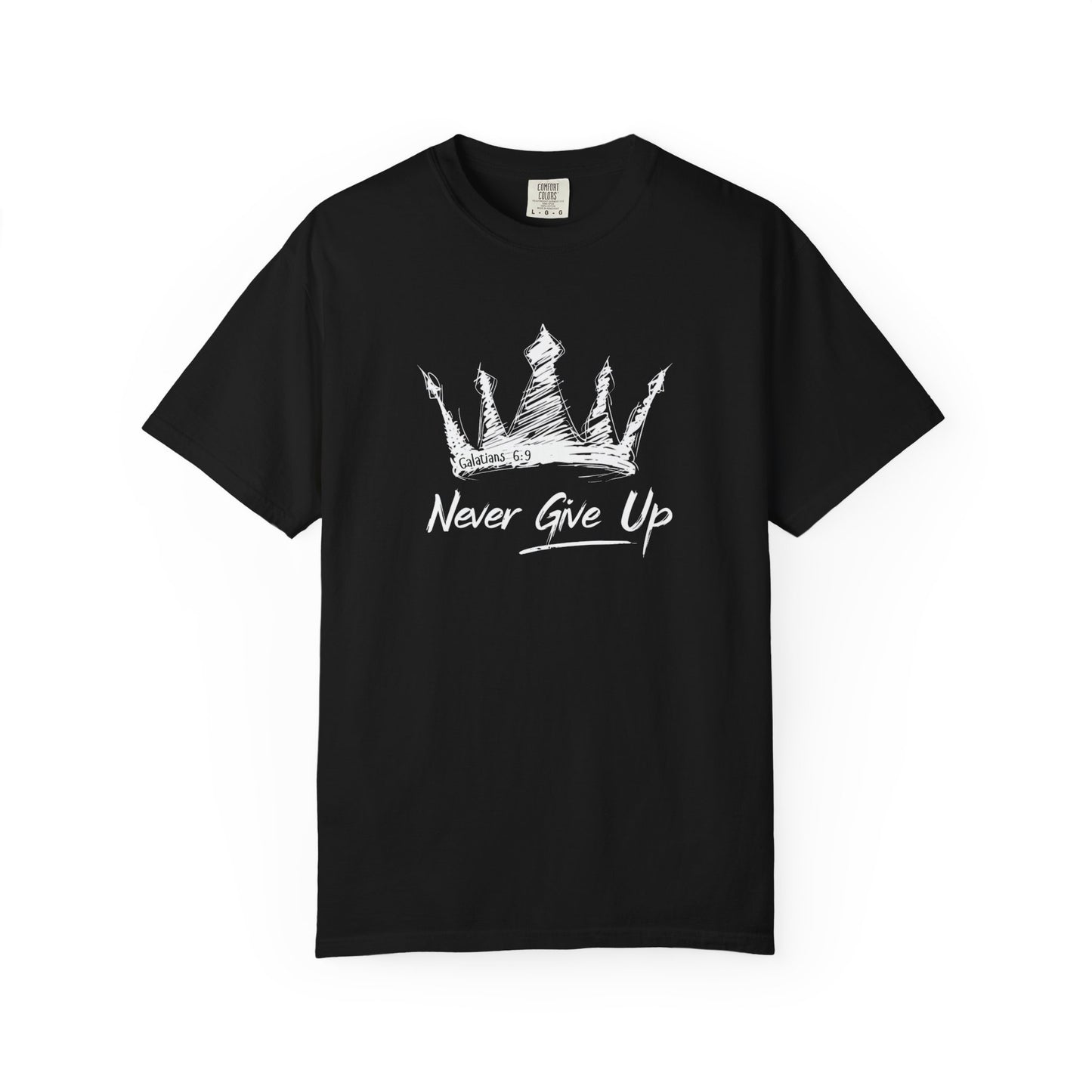 Never Give Up Crown Tee