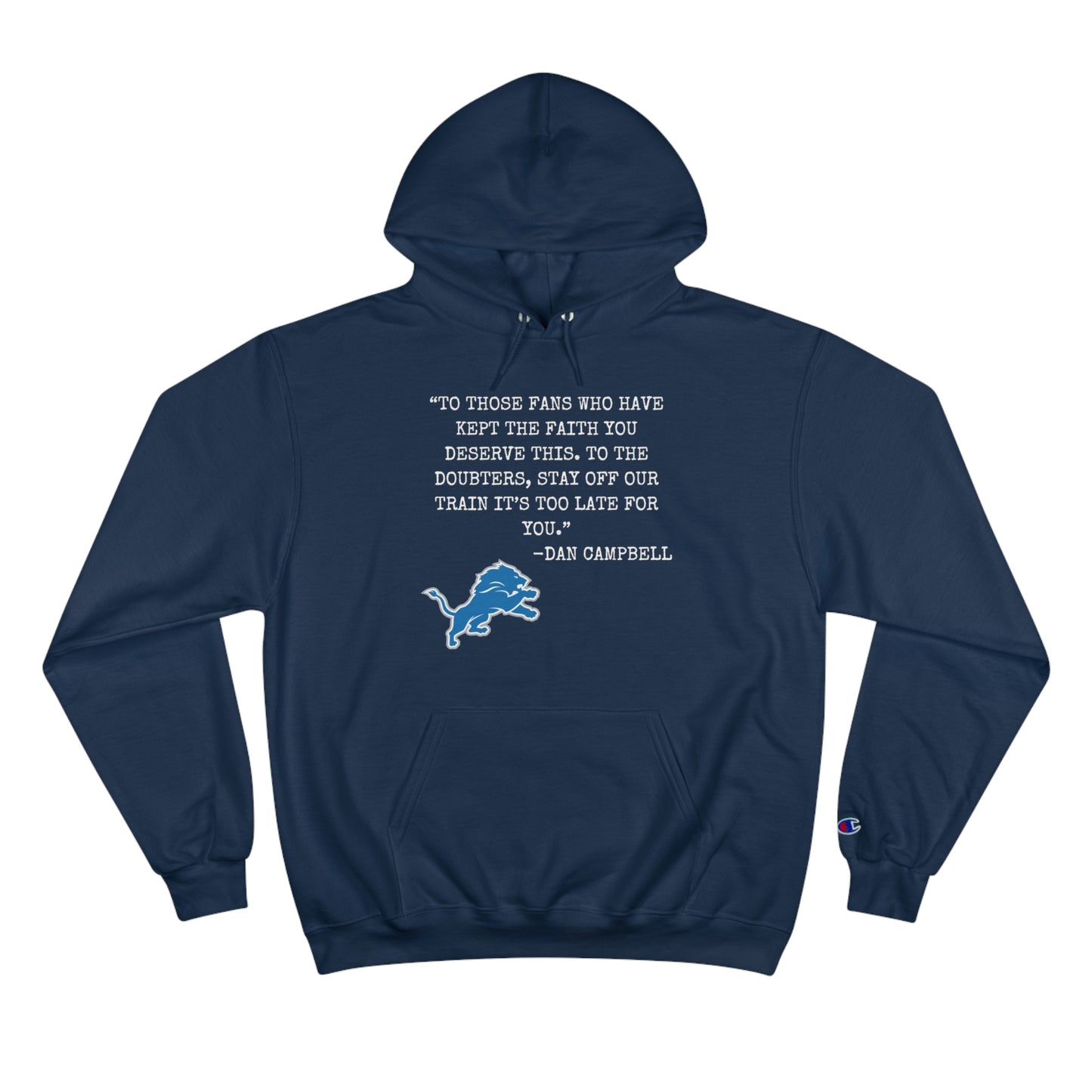 Stay Off Our Train Champion Hoodie