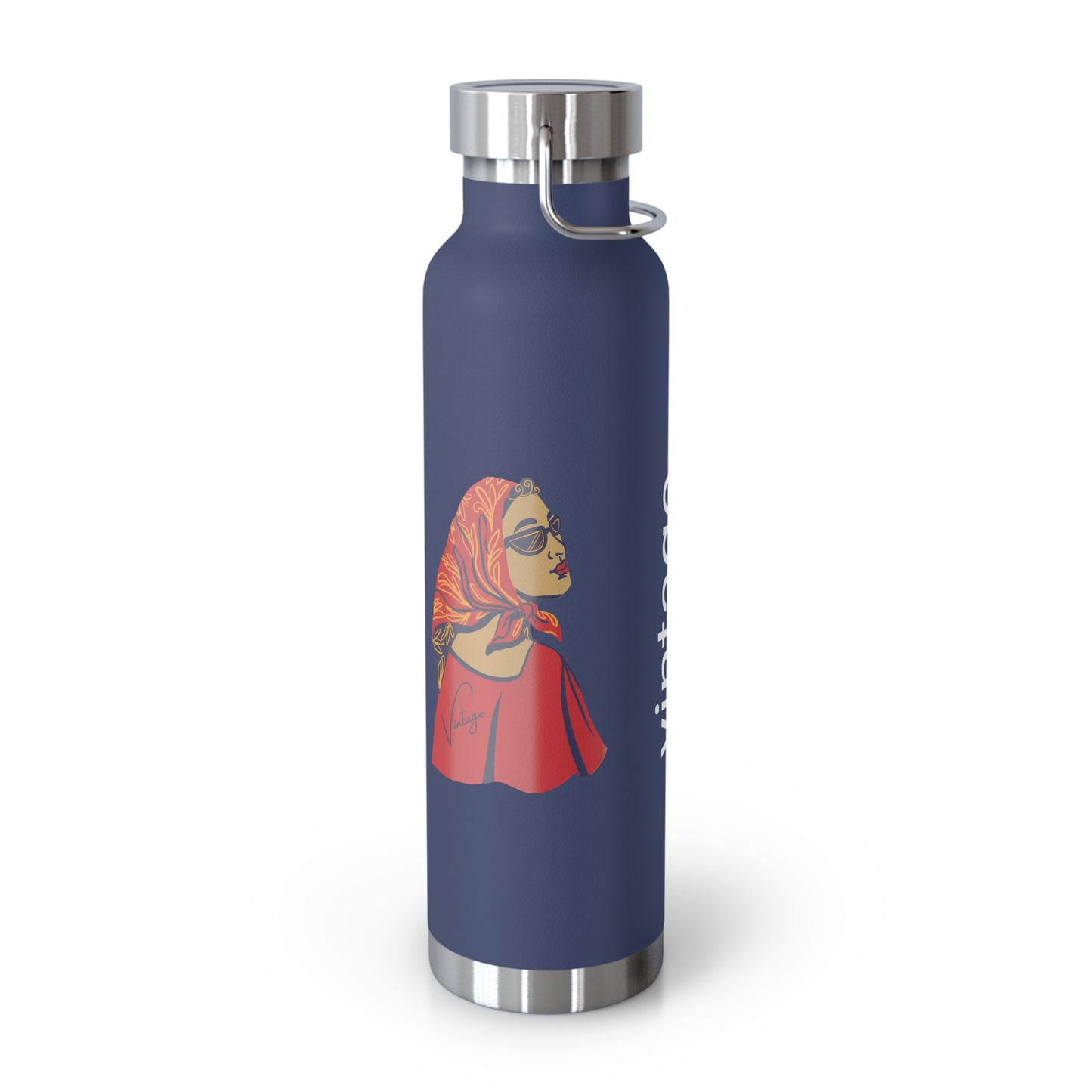 Vintage Vacuum Insulated Bottle, 22oz