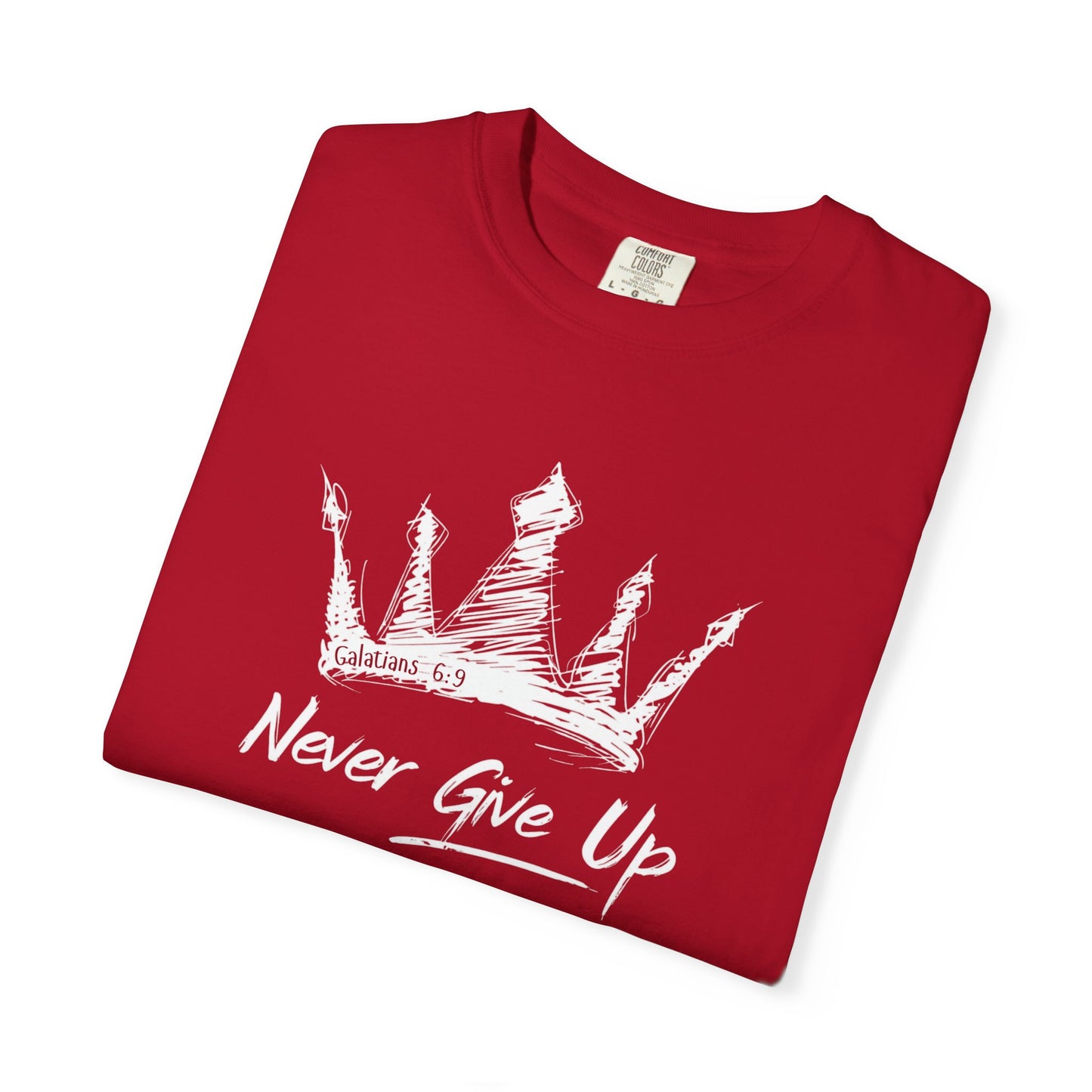 Never Give Up Crown Tee