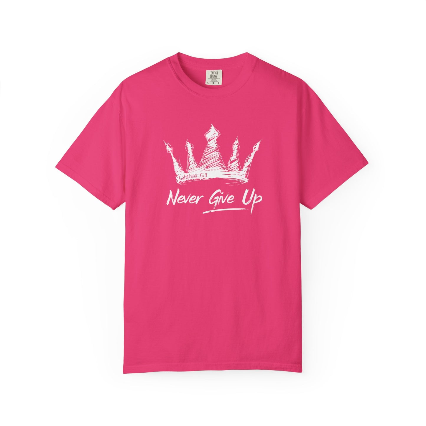 Never Give Up Crown Tee
