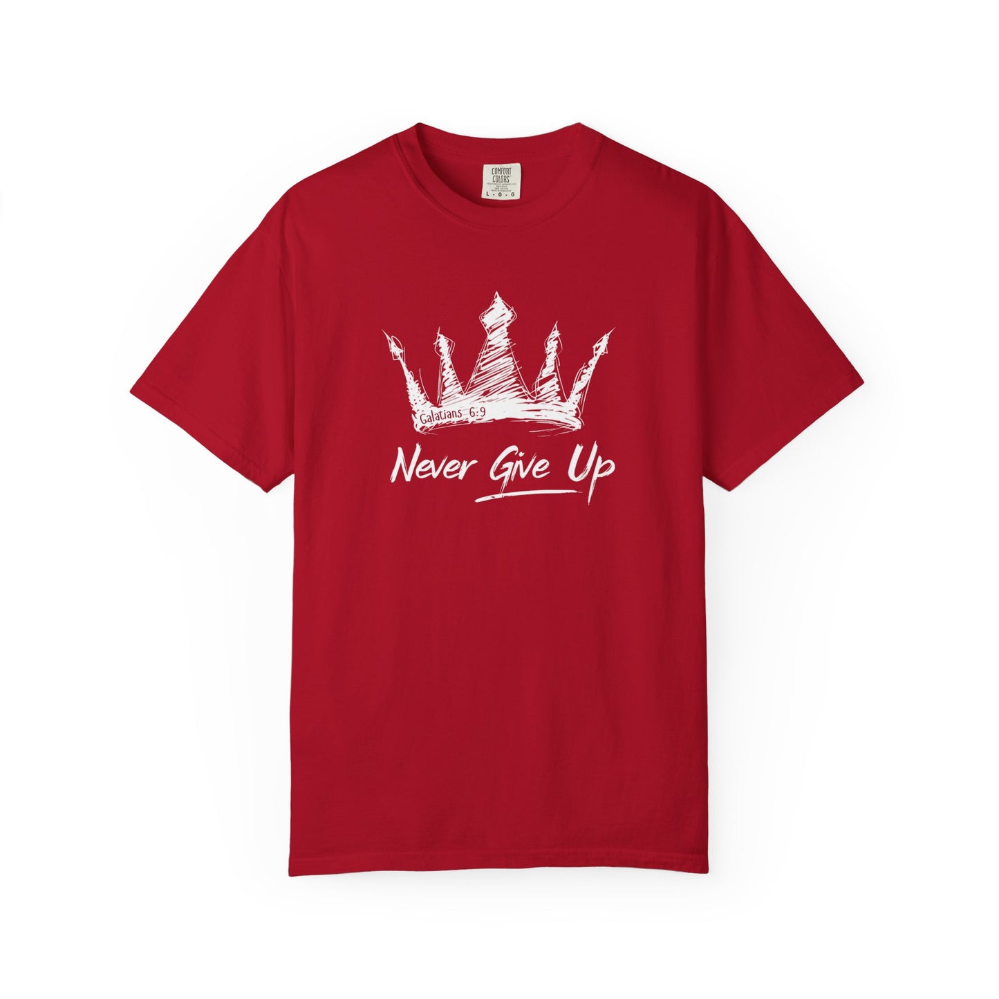 Never Give Up Crown Tee