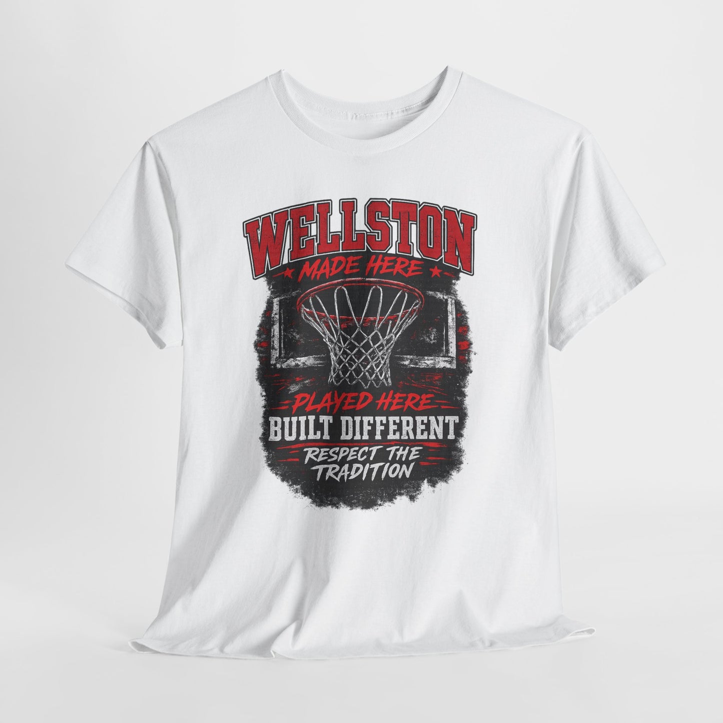 Wellston Basketball T-Shirt - "Made Here, Built Different" Vintage Hoop Tee