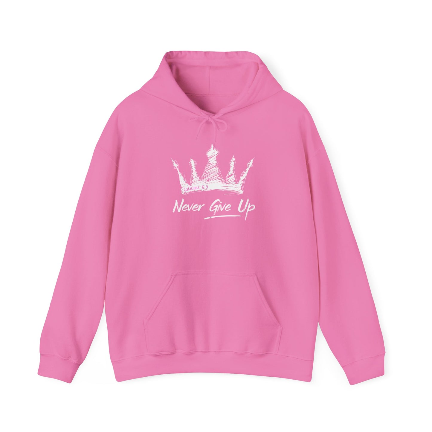 Never Give Up Crown Hoodie