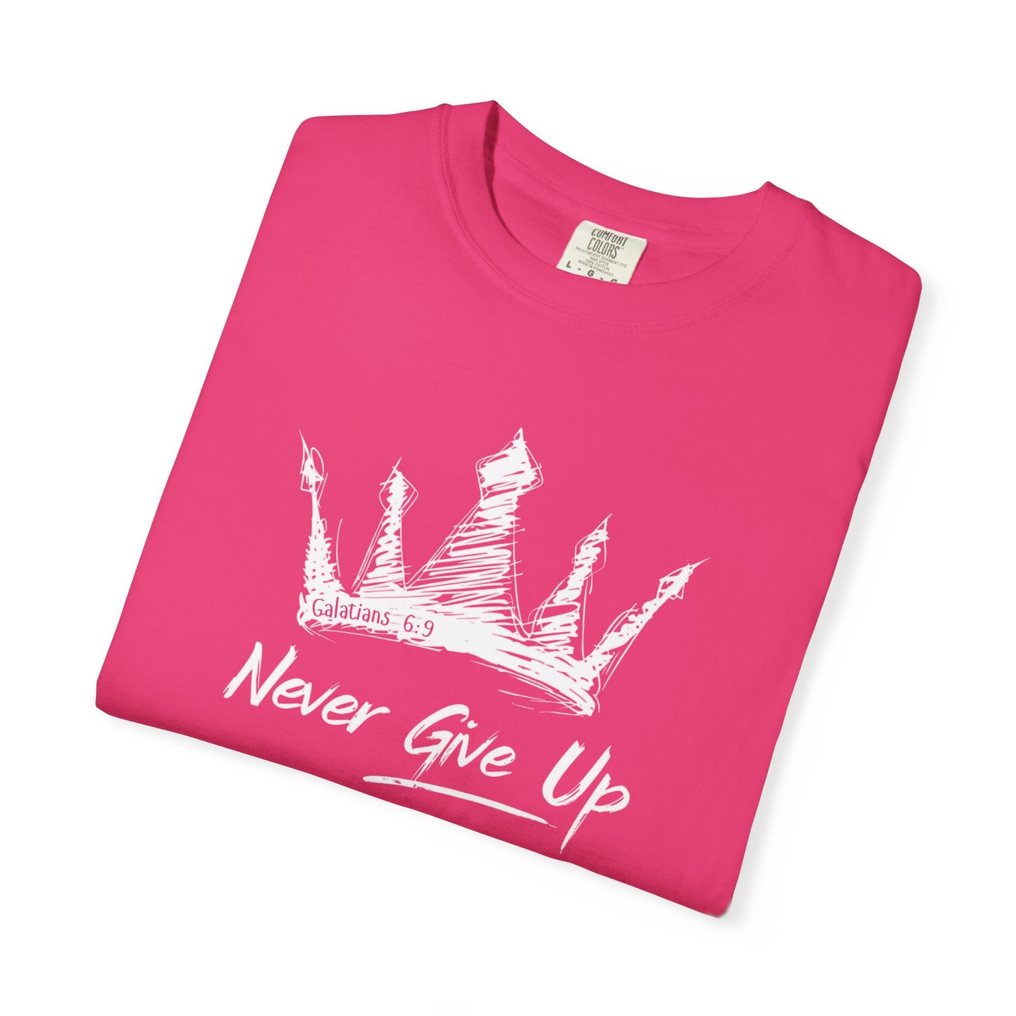 Never Give Up Crown Tee