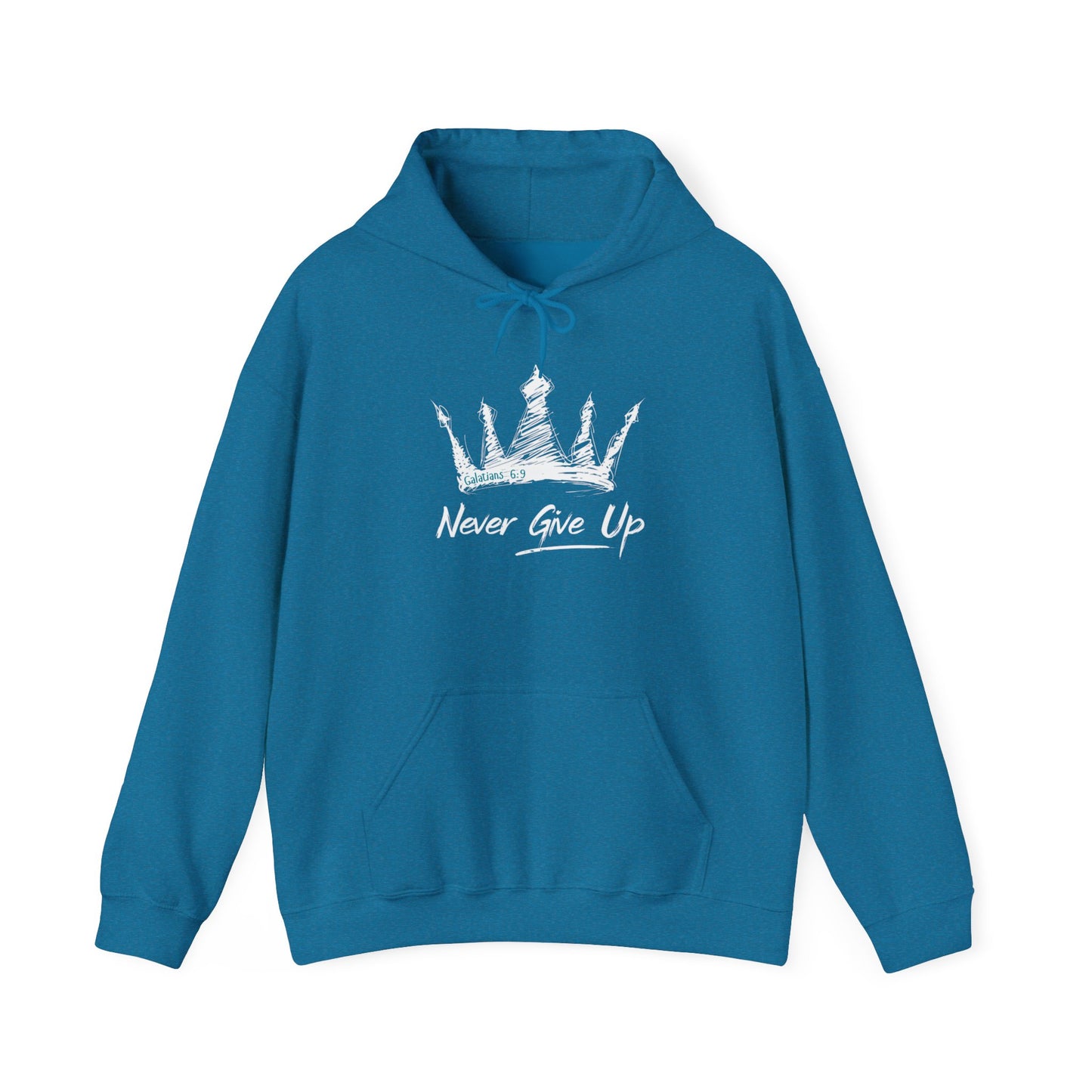 Never Give Up Crown Hoodie
