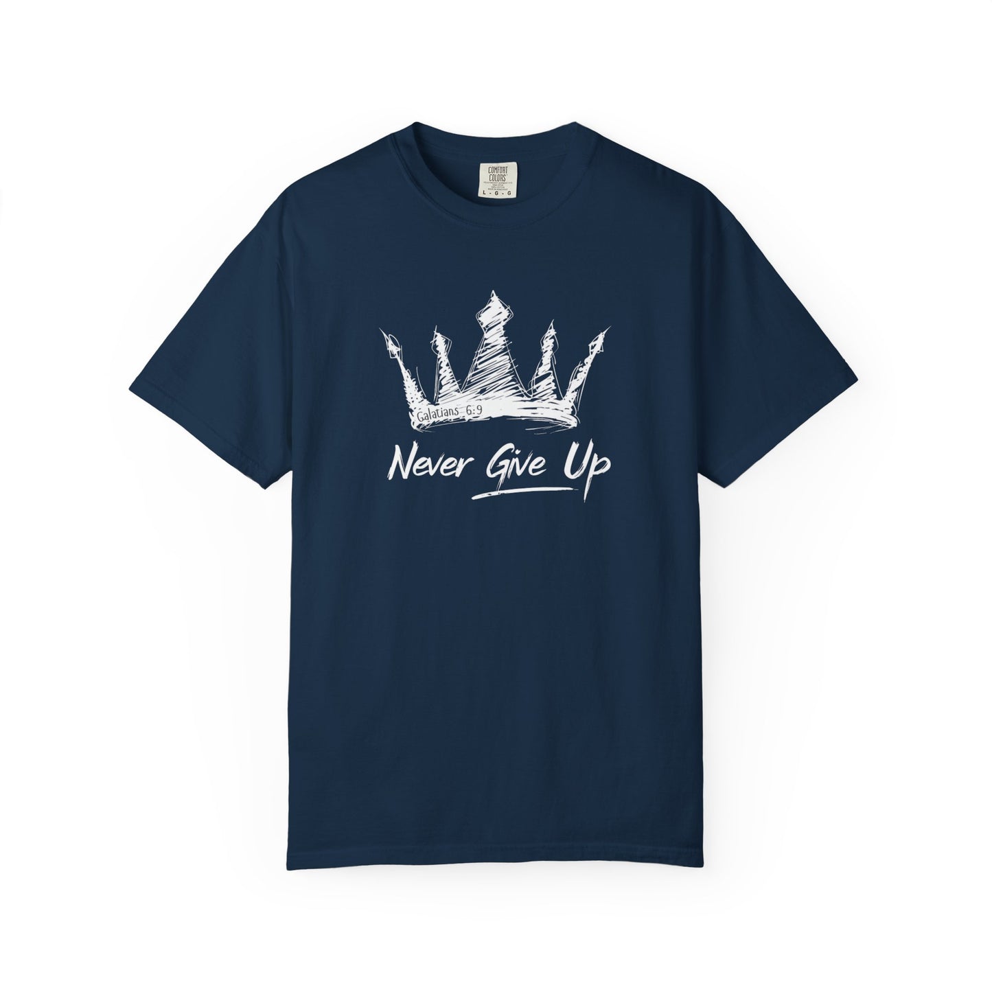 Never Give Up Crown Tee