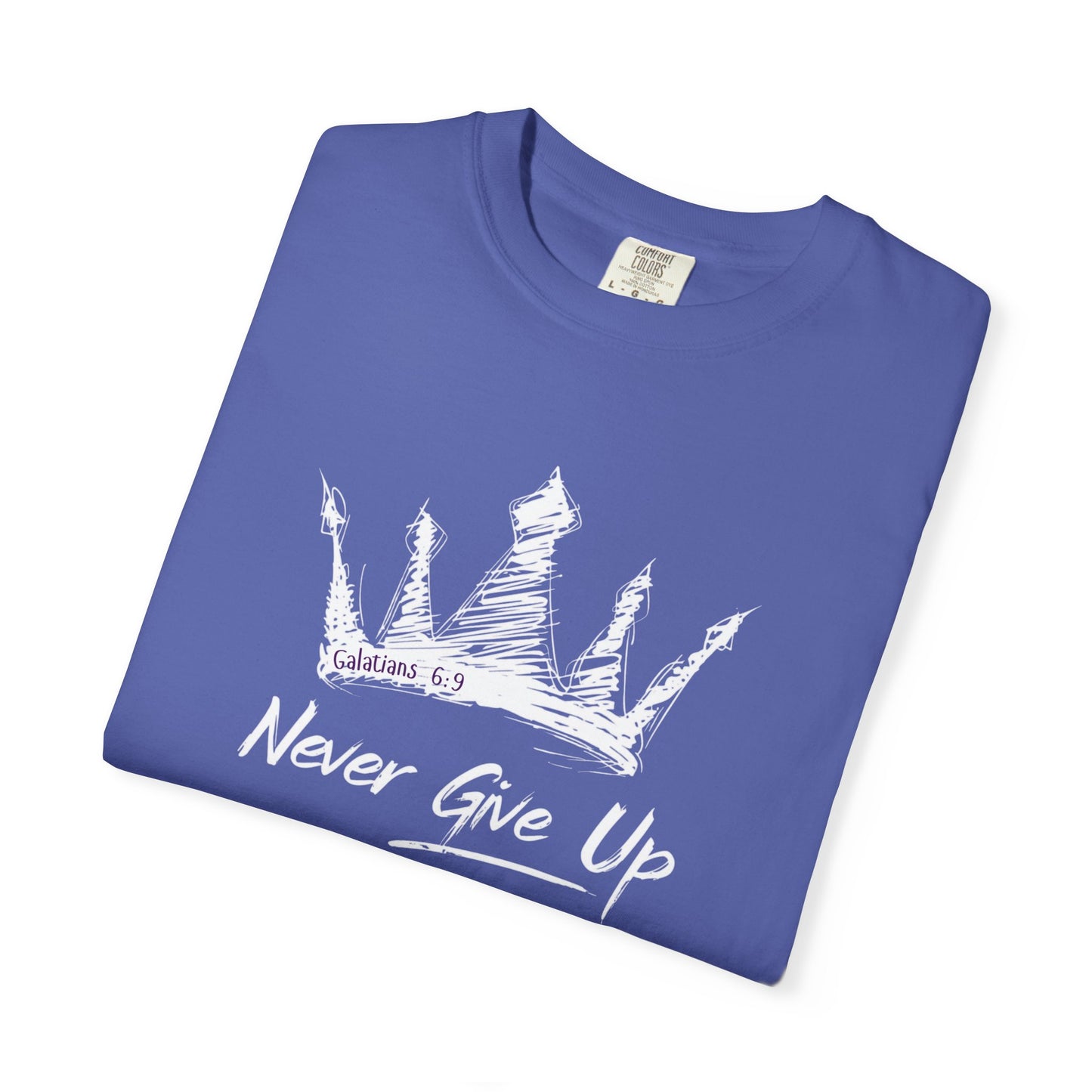 Never Give Up Crown Tee