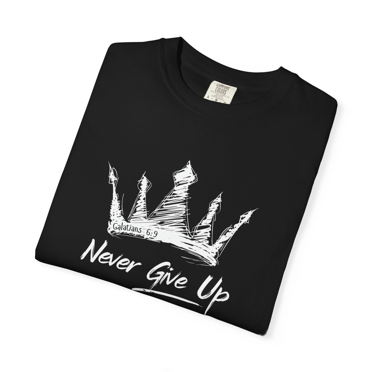 Never Give Up Crown Tee