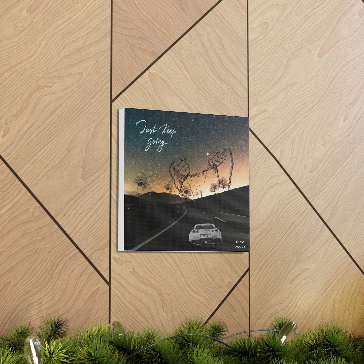 Just Keep Going Canvas Gallery Wraps