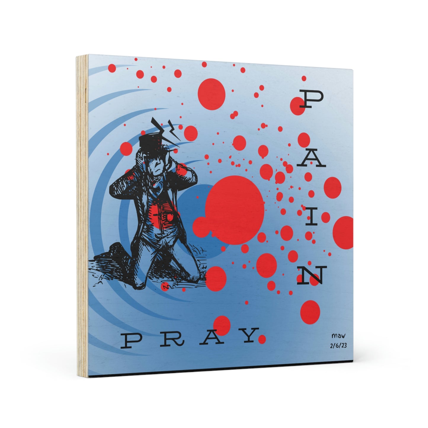 Pain Wood Canvas