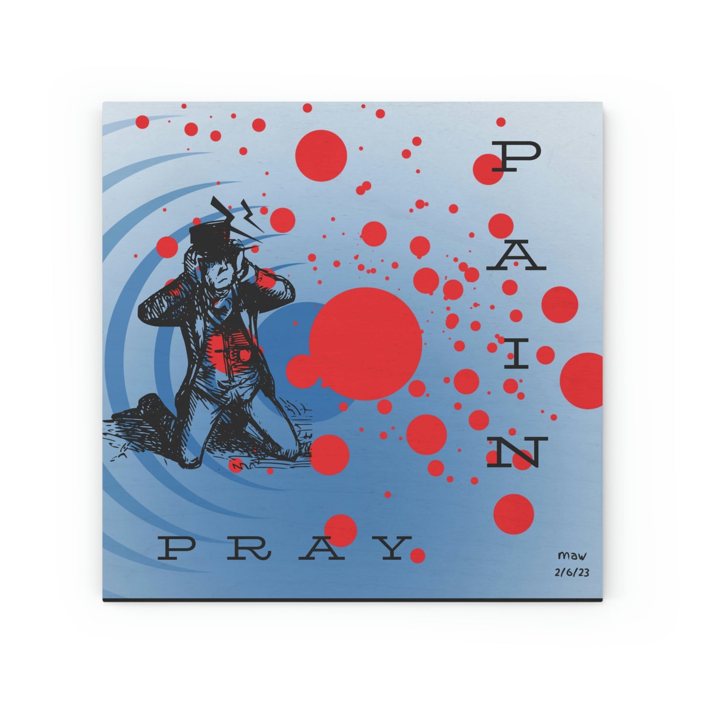Pain Wood Canvas
