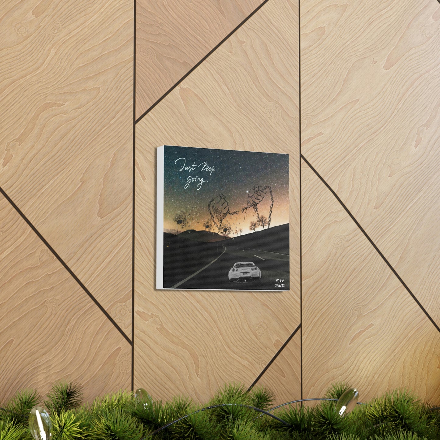 Just Keep Going Canvas Gallery Wraps