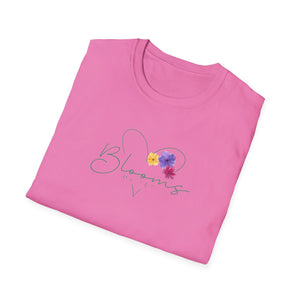 Blooms Floral Unisex Softstyle T-Shirt - Perfect for Spring Celebrations