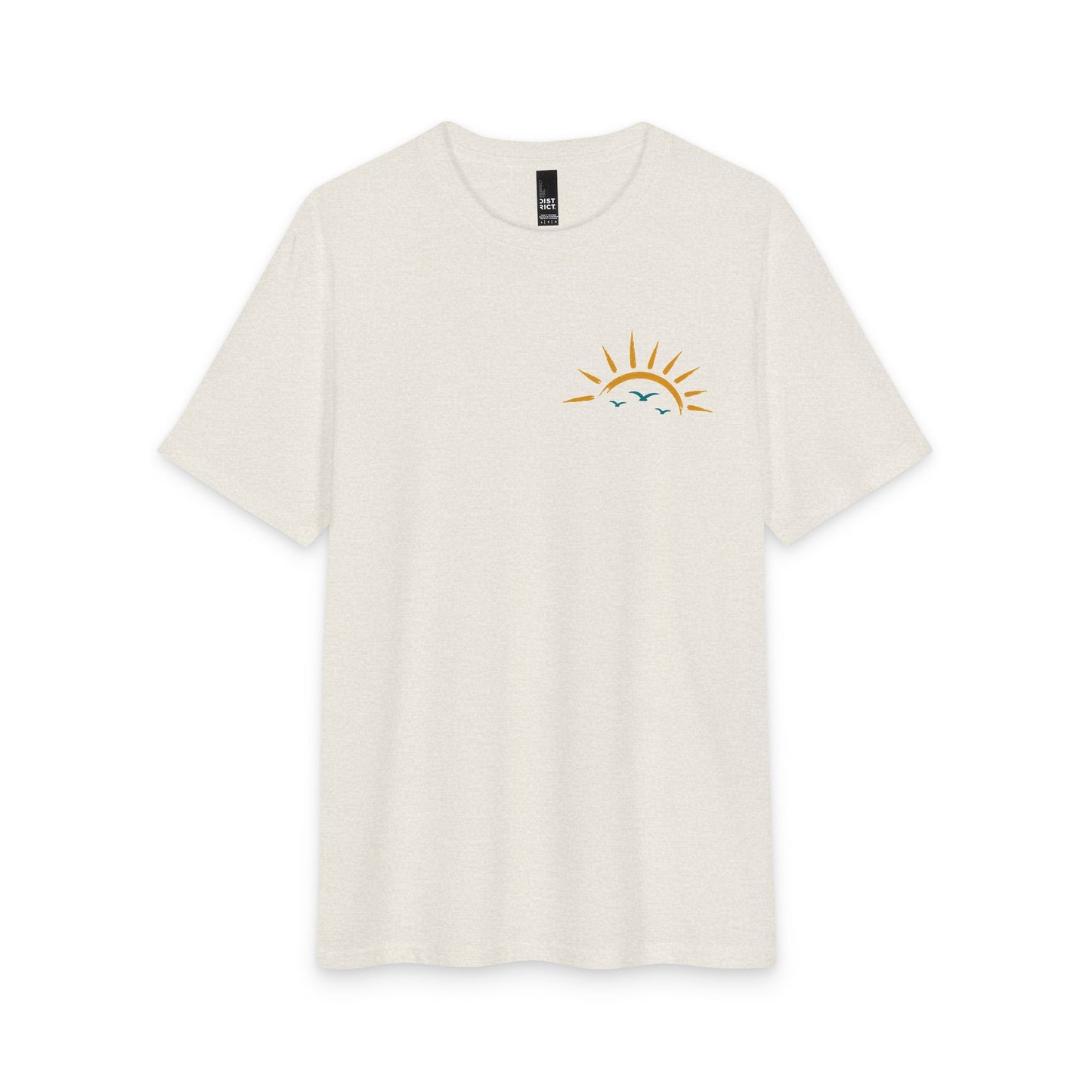 Faith Over Everything Tee — Tropical Cross Sunrise Christian T-Shirt