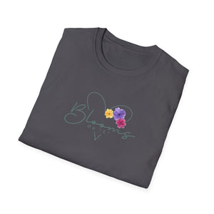 Blooms Floral Unisex Softstyle T-Shirt - Perfect for Spring Celebrations