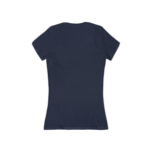Couture Jersey Short Sleeve Deep V-Neck Tee