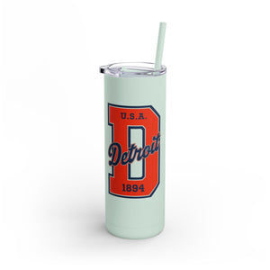 Detroit Vintage Style Tumbler - 20oz Insulated Travel Mug