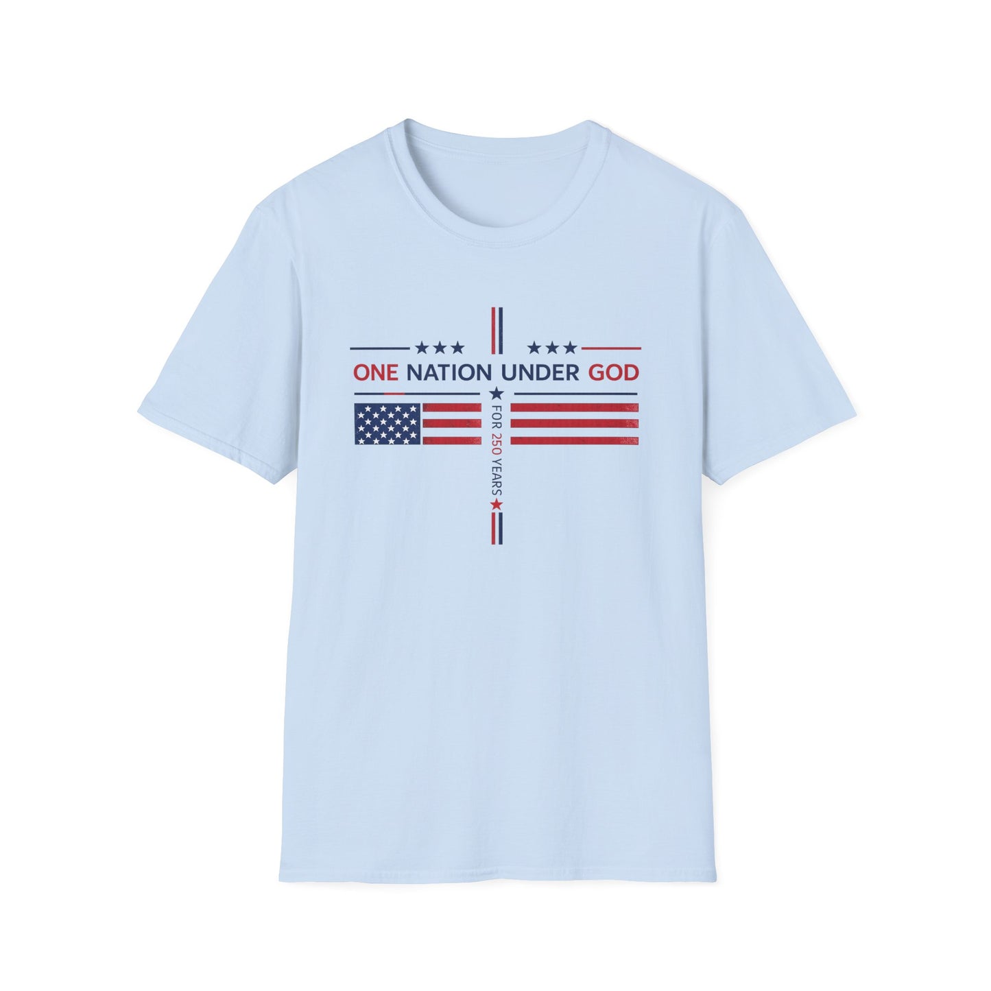 One Nation Under God T-Shirt — Patriotic American Flag Tee