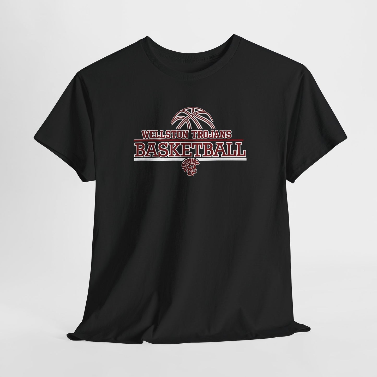 Wellston Trojans Basketball T-Shirt — Vintage School Team Tee