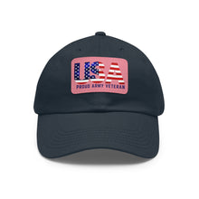 Load image into Gallery viewer, USA VET Hat with Leather Patch (Rectangle)
