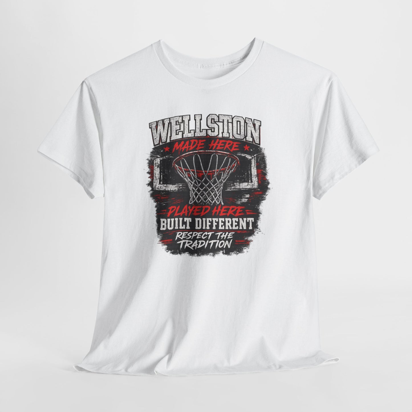 Basketball Graphic Tee — "Wellshon Made Here, Played Here, Built Different"