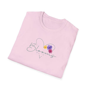 Blooms Floral Unisex Softstyle T-Shirt - Perfect for Spring Celebrations