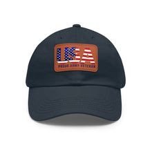 Load image into Gallery viewer, USA VET Hat with Leather Patch (Rectangle)

