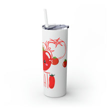 Load image into Gallery viewer, Tomato Skinny Tumbler with Straw, 20oz
