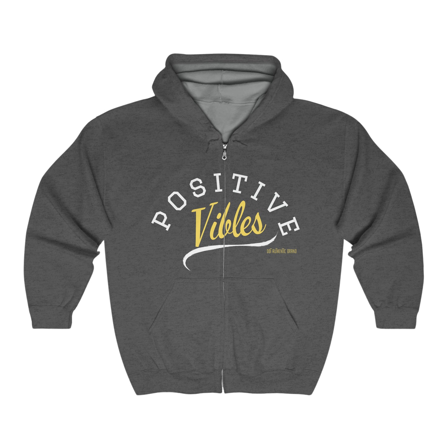 Positive Vibes Full Zip Hooded Sweatshirt