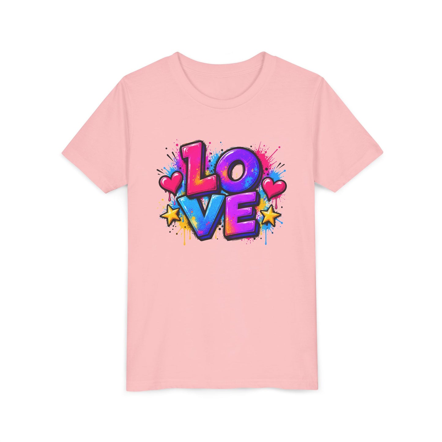 Youth Tee — Colorful LOVE Graphic “LOVE” Kids Shirt