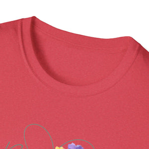 Blooms Floral Unisex Softstyle T-Shirt - Perfect for Spring Celebrations