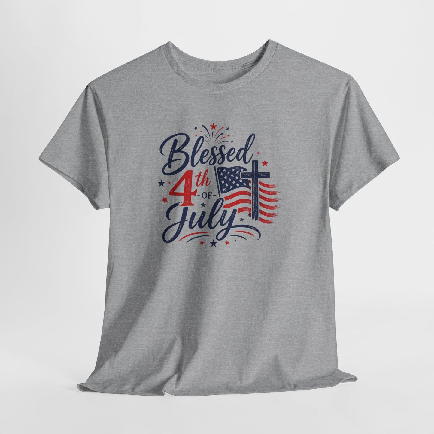 Blessed 4th of July T-Shirt — Patriotic American Flag Tee