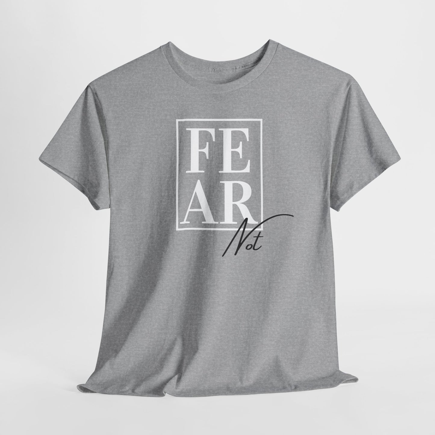 T‑Shirt — Minimal Script "Not" Chest Graphic, Casual Everyday Tee