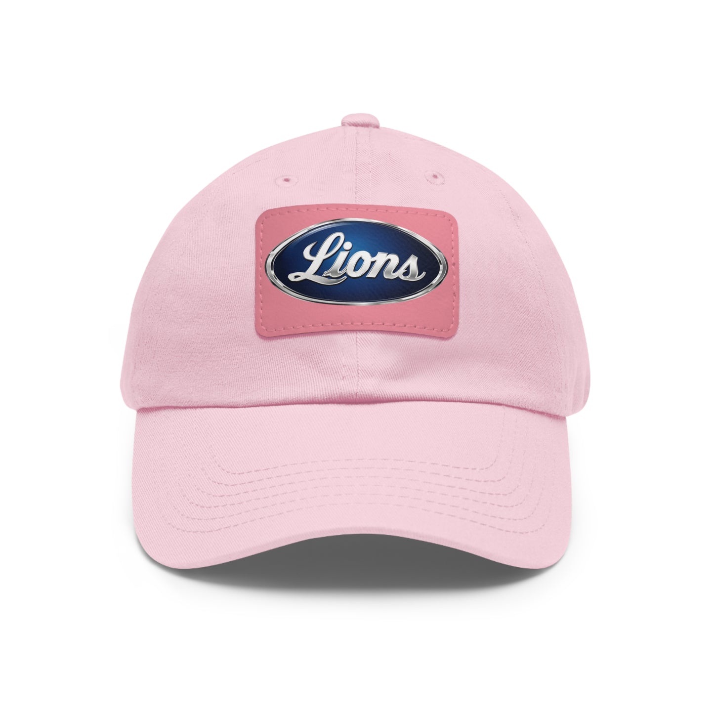 Lions Dad Hat with Leather Patch