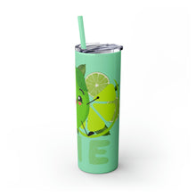Load image into Gallery viewer, Lime Skinny Tumbler with Straw, 20oz
