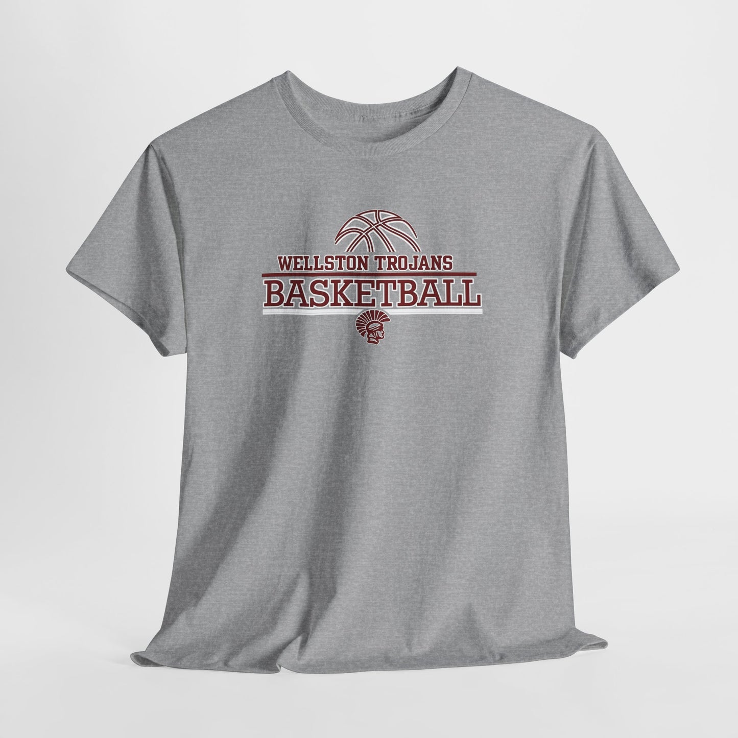 Wellston Trojans Basketball T-Shirt — Vintage School Team Tee