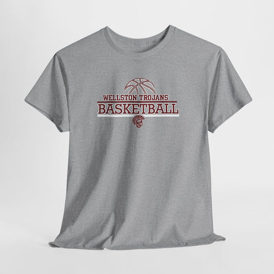 Wellston Trojans Basketball T-Shirt — Vintage School Team Tee