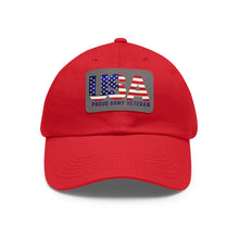 Load image into Gallery viewer, USA VET Hat with Leather Patch (Rectangle)
