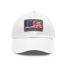 Load image into Gallery viewer, USA VET Hat with Leather Patch (Rectangle)

