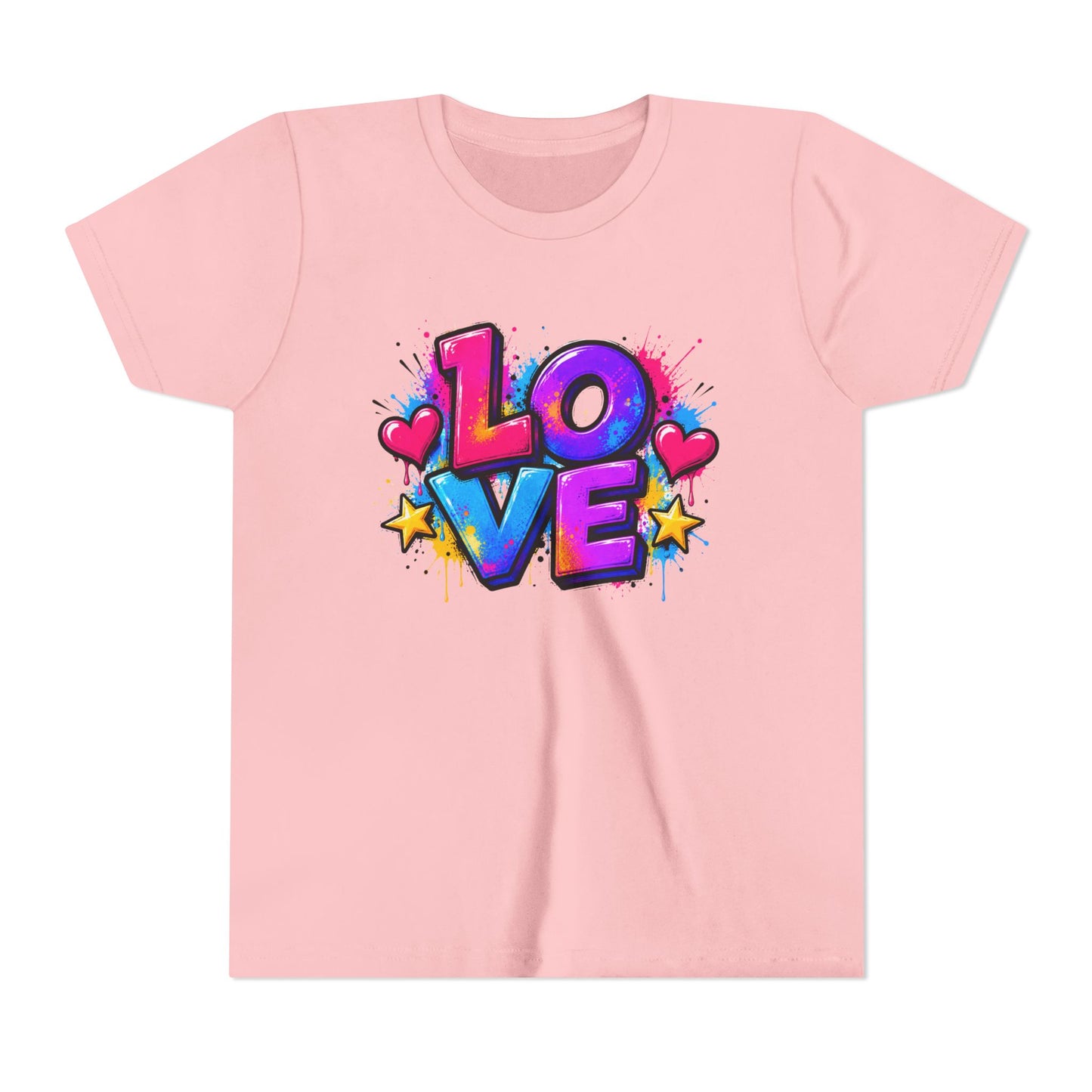 Youth Tee — Colorful LOVE Graphic “LOVE” Kids Shirt