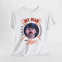 Load image into Gallery viewer, My Man The Tiger Unisex Heavy Cotton Tee - Retro Baseball Fan Shirt

