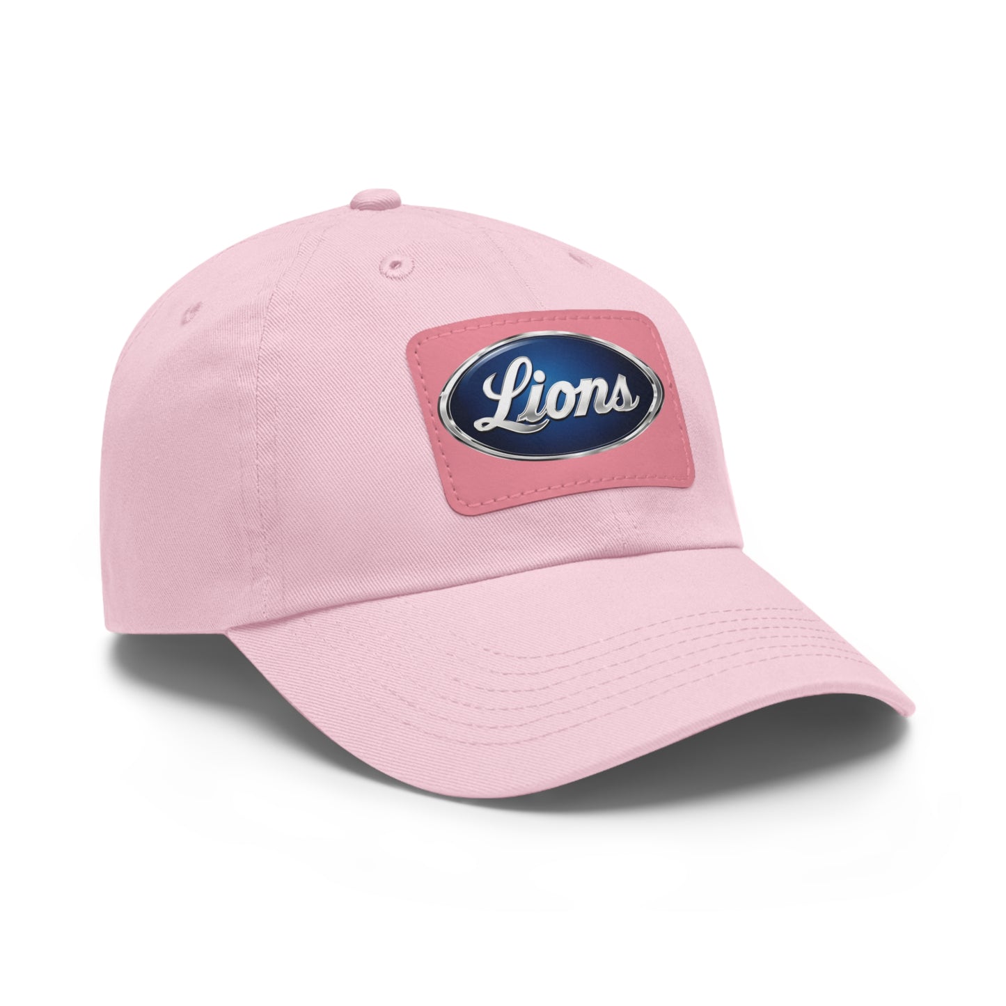 Lions Dad Hat with Leather Patch