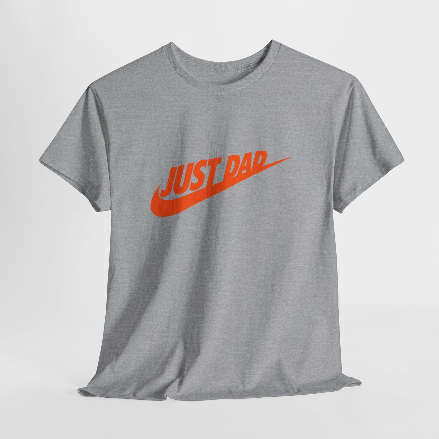 Dad T‑Shirt — "Just Dad" Swoosh Graphic Tee | Father’s Day Gift