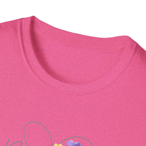 Blooms Floral Unisex Softstyle T-Shirt - Perfect for Spring Celebrations