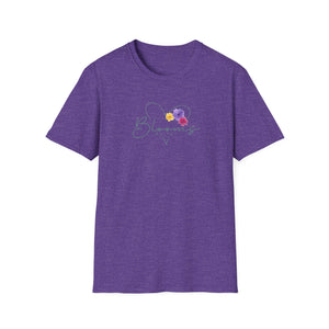 Blooms Floral Unisex Softstyle T-Shirt - Perfect for Spring Celebrations