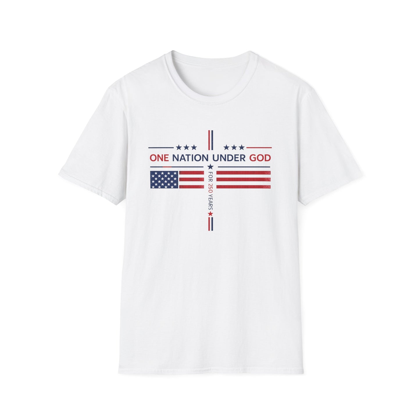 One Nation Under God T-Shirt — Patriotic American Flag Tee