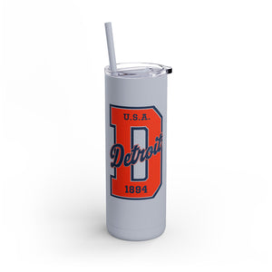 Detroit Vintage Style Tumbler - 20oz Insulated Travel Mug