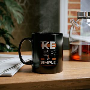 Keep It Simple 11oz Black Mug