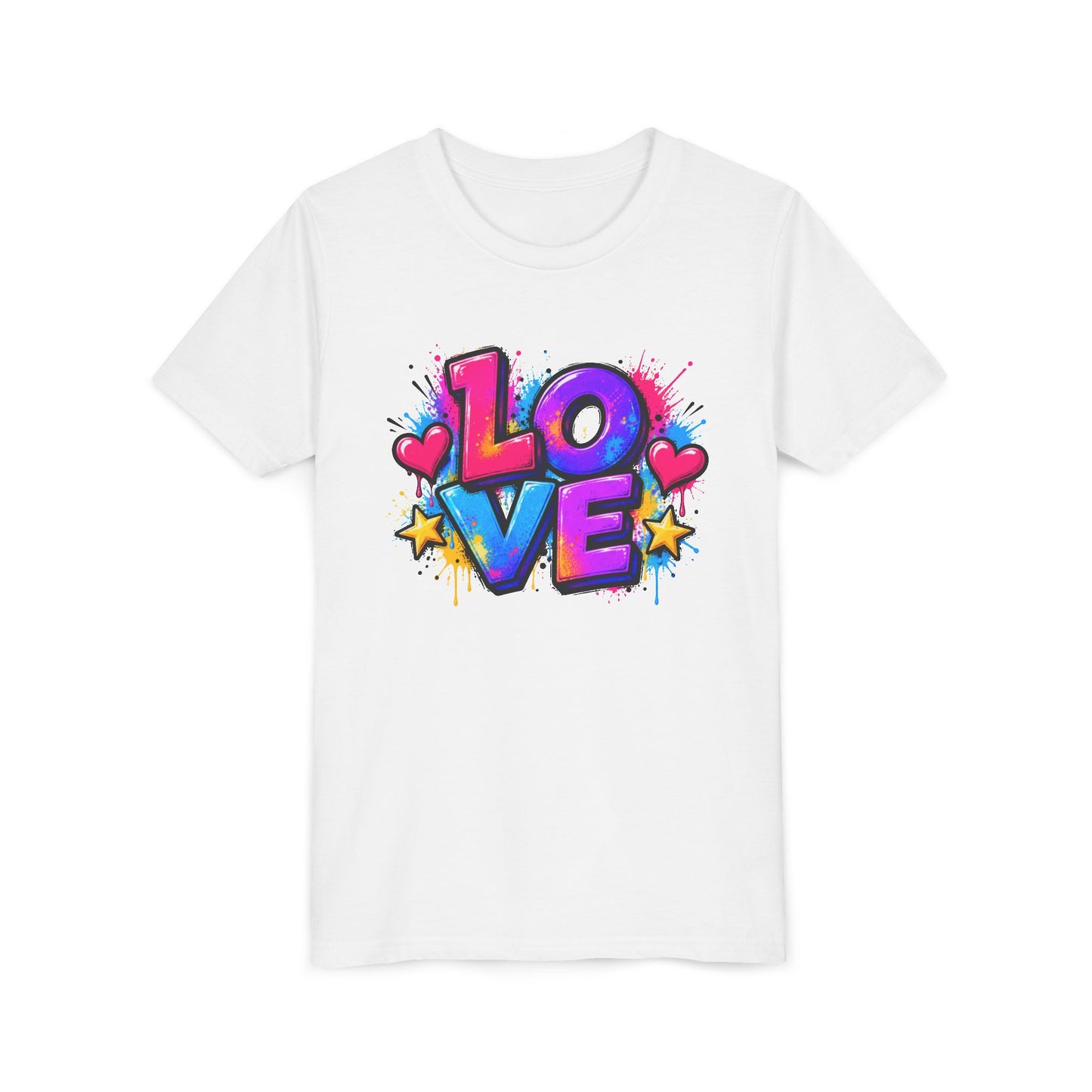 Youth Tee — Colorful LOVE Graphic “LOVE” Kids Shirt
